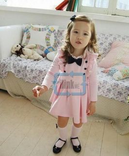 Girls Toddler Party Dress Tutu Skirt Long Sleeve Party Clothes