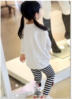 Cute Panda Pattern Toddler Girls Over Hip Kids T Shirt Batwing Coat Top 6 7Years