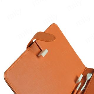 Nice Brown Micro USB Keyboard Case with Stylus Pen for 7 inch Tablet PC