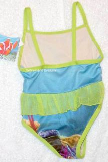 Girls Bathing Suit Swimwear 12M 12 M New 1pc Nemo Fish