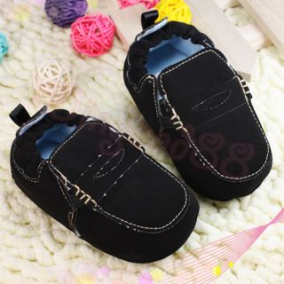 New Fashion Design Infant Baby Toddler Soft Walking Shoes Black Size 3 Kids Gift