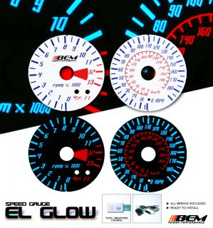 01 08 Kawasaki Ninja ZX 12R Speedometer Tach Custom Backlit Glow Gauge Face