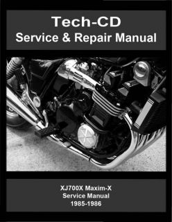 Yamaha XJ700X Maxim x Service Repair Manual XJ700 x Maximx 1985 1986