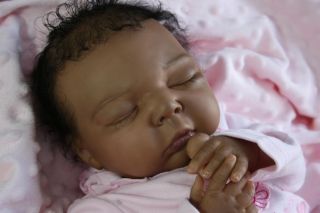 Amazing Life Like OOAK AA Ethnic Biracial Reborn Baby by Artist Kristin Faith