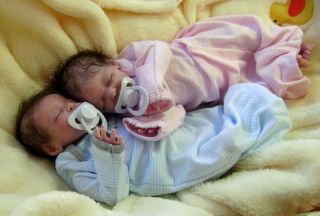 Reborn Baby Art Doll Preemie Twins Bean Sprout by Laura Lee Eagles 119 400