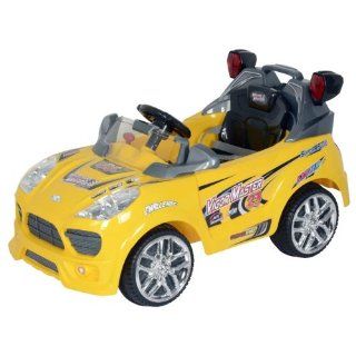 2013 New Vigor Master Porsche Cayenne Kids Ride on Toy Car 6V RC Yellow