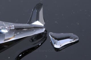 Swarovski Clear Crystal Baby Dolphin 678507 Faceted Wave Figurine New $130