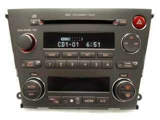 05 06 Subaru Legacy Radio Stereo 6 Disc Changer Auto Climate Temp Controls