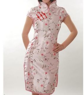 Charming Chinese Women's Mini Dress Cheongsam 6 14