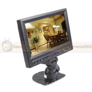 8 inch Color TFT LCD 6W CCTV Monitor w Touch Screen Two Video HDMI VGA Input