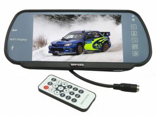 7" TFT LCD Car Rear View Mirror Monitor Touch Color Screen  MP4 MP5