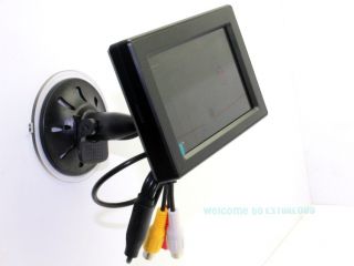 4 3" Car TFT LCD Monitor Wireless IR Reverse Car Rear View Backup Camera Kit