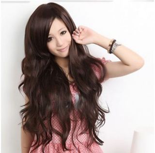 New Long Black Brown Charming Curly Wavy Women's Wig Full Wig Cap Party Wigs