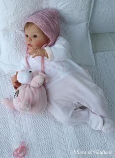 Elvira Vladimir Nursery Reborn Baby Girl Livia by Gudrun Legler