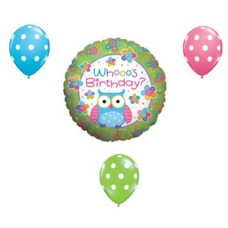 Whooo's Birthday Owl Party Balloons Decorations Supplies Teen Girl