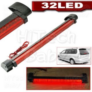11" Universal Car LED Third Brake Light Bar 12V Red Auxiliary Safety Tail Lamp