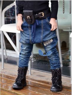 New Children Clothing Fashion Girls Haren Jean Style Trousers Pants AGES2 7Y