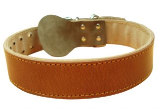 Large Brown Dog Collar Leather