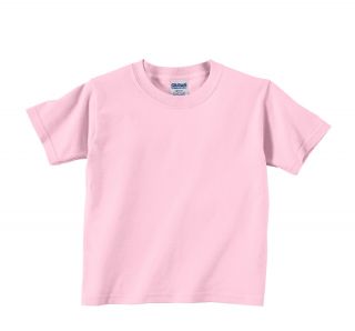 Gildan Tshirt Toddler 6 1 oz Ultra Cotton Crewneck 2000P Pink More Size Colors