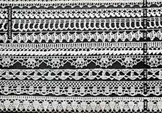 40 Edging Patterns Tat Tatting Crochet Knit Hairpin Lace Edgings