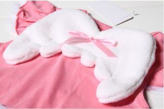 Newborn Baby Girl Swan Tutu Angel Wings Romper Bodysuit Skirt Clothes Costume