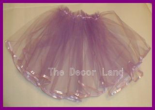 Girls Purple Ribbon Ballet Skirt Tutu Ballet Dress Up