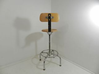 Vintage Ajusto Drafting Swivel Chair Mid Century Industrial Design Stool