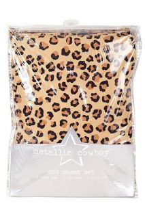 Metallic Cowboy Leopard Print Cot Sheet Set 100 Cotton Baby Shower Gift Idea