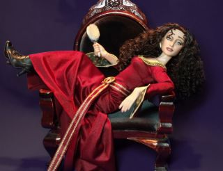 OOAK Mother Gothel Tonner Doll Repaint Tangled Rapunzel Unauthorized Disney Art