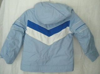 Columbia Girl Light Blue Hooded Jacket Coat Parka 4 5