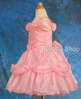 50 Off Pink Flower Girls Pageant Formal Occasion Dress Sz 6 6X FG029