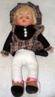 Vintage RARE Antique Baby Doll Girl Close Eyes Hair Lashes Hard Plastic Dolls