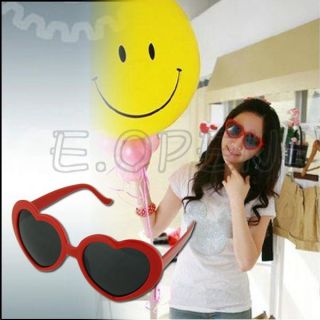 Lady's Fashion Funny Summer Love Heart Shape Lolita Sunglasses Sun Glasses Gift
