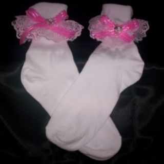 Custom Made Adult Sissy Womens Mens Flirty Dainty Sexy Pink Satin Bow Anklets