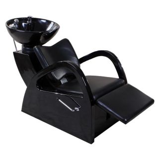 New Sturdy Black Salon Shampoo Chair Bowl Unit Su 15B