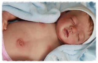 Reborn Baby Girl Doll Julietta Kit by Natali Blick Belly Plate Sole