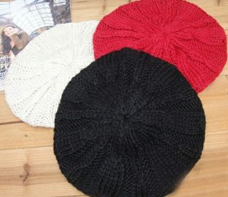 New Warm Winter Womens Beret Baggy Knit Crochet Beanie Loose Hats Ski Caps