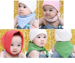 5pcs Baby Kid Toddler Bandana Bibs Saliva Towel Dribble Triangle Head Scarf