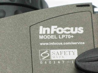 For Parts InFocus LP70 DLP Projector Computer Laptop Portable DVI Lamp Hours