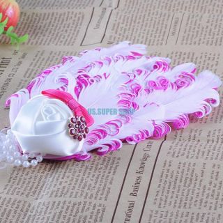 Gorgeous Soft Cute Baby Girl Feather Bowknot Flower Hairband Headband Accessory