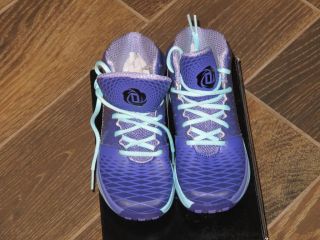 New Kid's Adidas D Rose 3 5 Basketball Shoes Purple Size 11K Q32855
