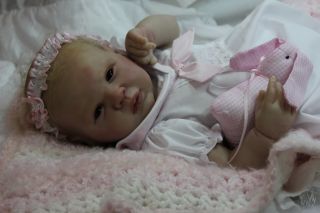 Reborn Baby Girl Gabriella Lifelike Doll Art Newborn Dimples and Wrinkles