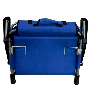 Lof of 2 Stadium Seats Portable Pad Folding Blue Bleacher Chairs