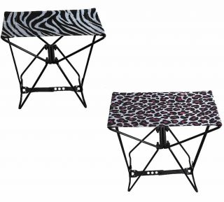 Chair to Go Amazing Folding Pocket Chair Cheetah or Zebra Print