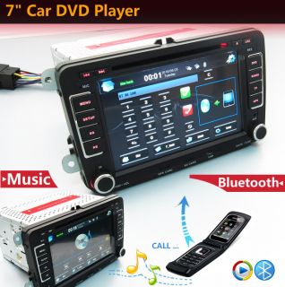 7" 2 DIN Car GPS Nav DVD Player Radio iPod TV for VW Golf Jetta Touran Tiguan