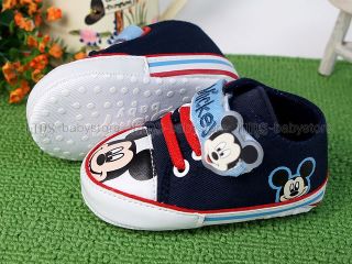 New Toddler Baby Boy Blue Mickey Casual Shoes US Size 2 3 4 A988