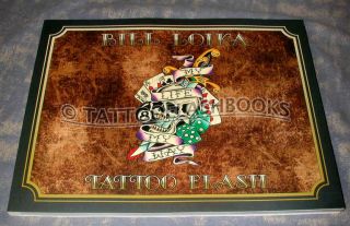 Bill Loika Tattoo Flash Sheets Gun Kit Machine Ink Book