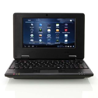 New 7" VIA8850 Mini Notebook Netbook Android 4 0 1 2GHz 1GB 4GB Camera Black