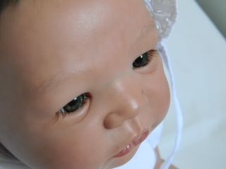 TSD Reborn Baby Girl Skin Texture Rooted Hair Native American Asian Baby LR