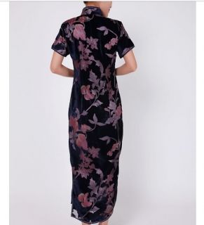 Charming Chinese Women's Dress Cheongsam Purple Size s M L XL XXL